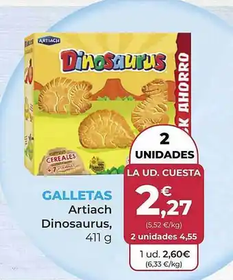 SPAR Gran Canaria Galletas artiach dinosaurus oferta