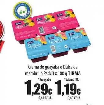 Spar Tenerife Crema de guayaba o dulce de membrillo pack 3 tirma oferta