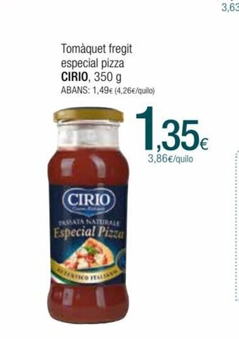 Condis Tomaquet Fregit Especial Pizza cirio oferta