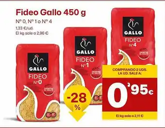 AhorraMas Fideo gallo oferta