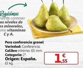 Alcampo Pera conferencia granel oferta