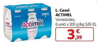 Alcampo L. casei actimel variedades oferta