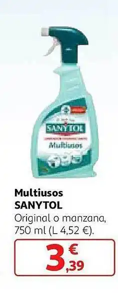 Alcampo Multiusos sanytol original o manzana oferta