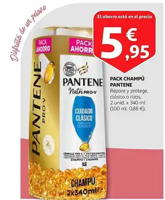 Alcampo Pack champú pantene oferta
