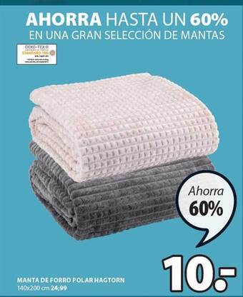 JYSK Manta de forro polar hagtorn oferta