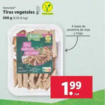 Lidl Vemondo tiras vegetales oferta