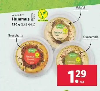 Lidl Vemondo hummus oferta