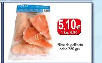 Congelados Copos Filete de gallintea bolsa oferta