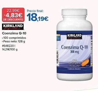 Costco Kirkland coenzima q-10 oferta