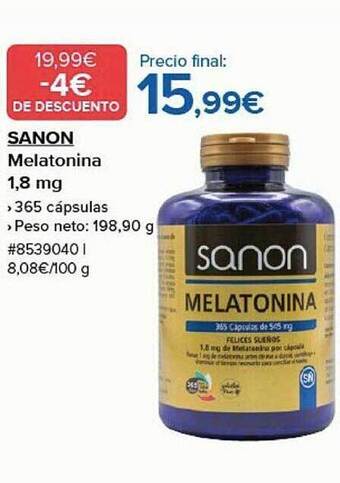 Costco Sanon melatonina 1.8 mg oferta