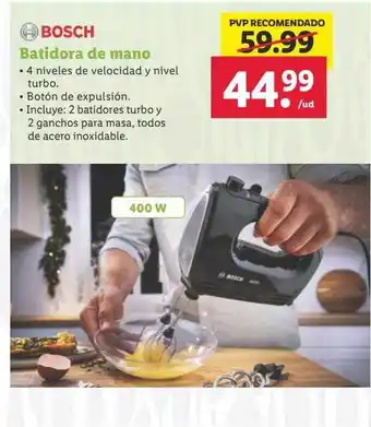 Lidl Bosch batidora de mano oferta