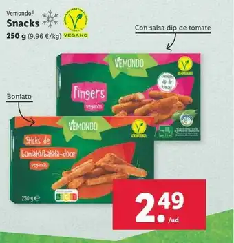 Lidl Vemondo snacks oferta