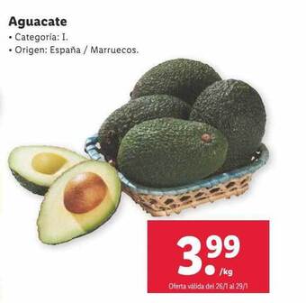 Lidl Aguacate oferta