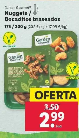 Lidl Garden gourmet nuggets - bocaditos braseados oferta
