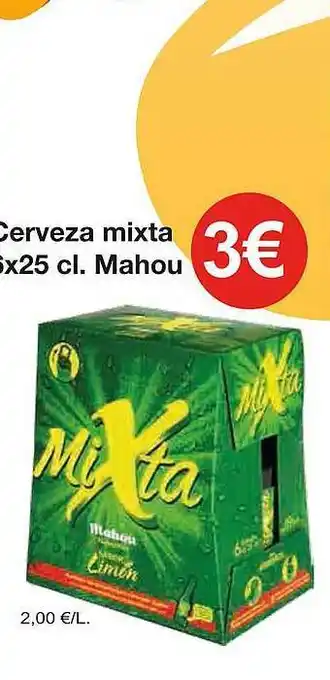 Cerveza mixta mahou