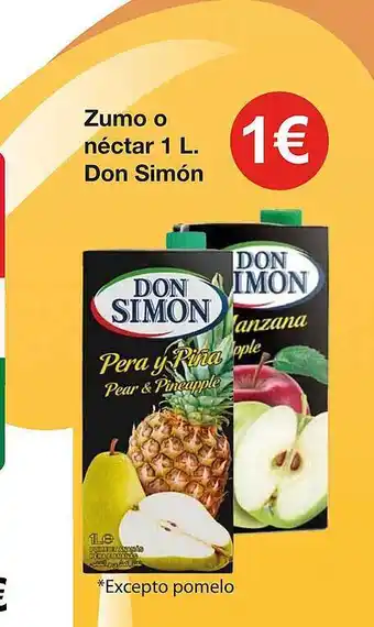 Spar La Palma Zumo o néctar don simón oferta