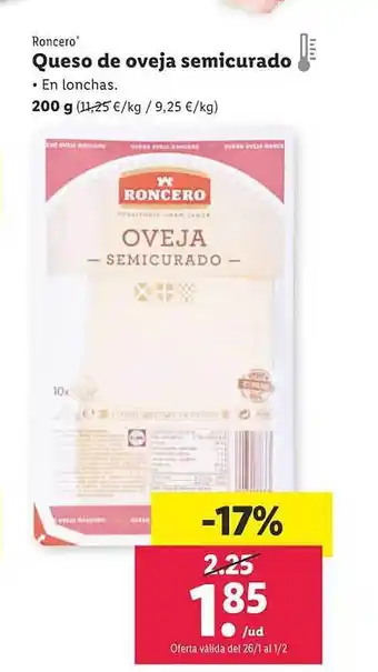 Roncero queso de oveja semicurado