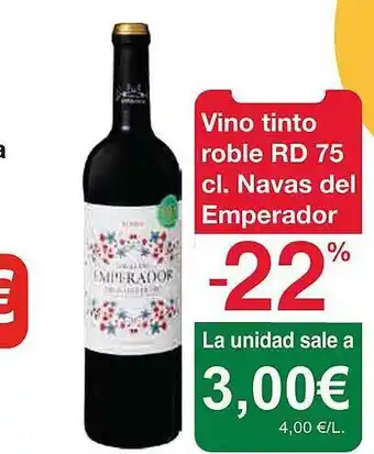 Spar La Palma Vino tinto roble rd navas del emperador oferta