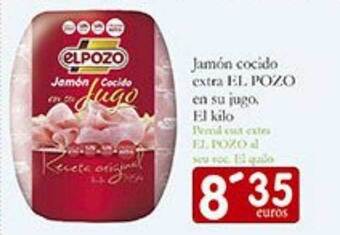 Supermercados Bip Bip Jamón cocido extra el pozo en su jugo oferta