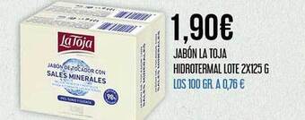 Claudio Jabón la toja hidrotermal lote 2x125 g oferta
