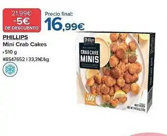 Costco Phillips mini crab cakes oferta