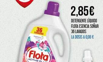 Detergente líquido flota esencia soñar 36 lavados