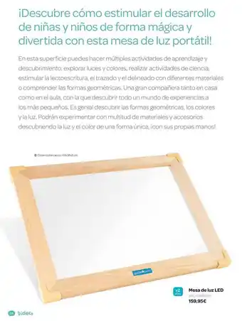 Dideco Mesa de luz led oferta