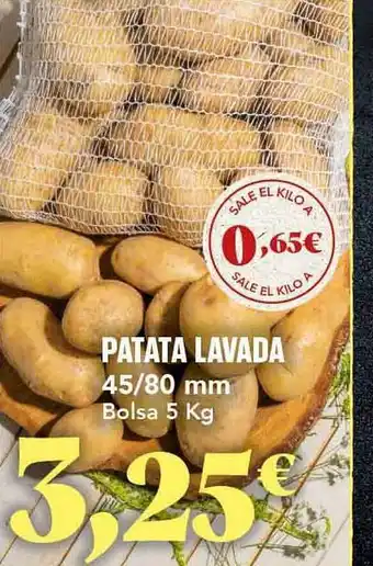Gadis Patata lavada 45-80 mm bolsa oferta