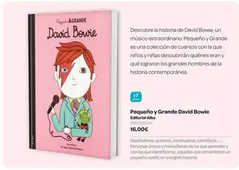 Dideco Pequeño y grande david bowie editorial alba oferta