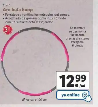 Lidl Crivit aro hula hoop oferta