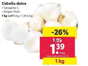 Lidl Cebolla dulce oferta