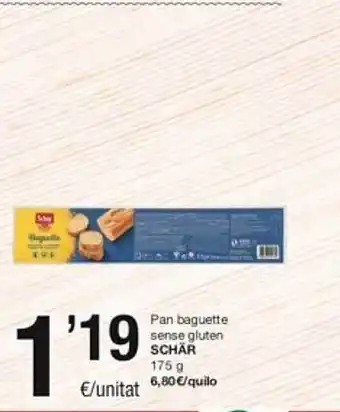 SPAR Fragadis Pan baguette sense gluten schär oferta