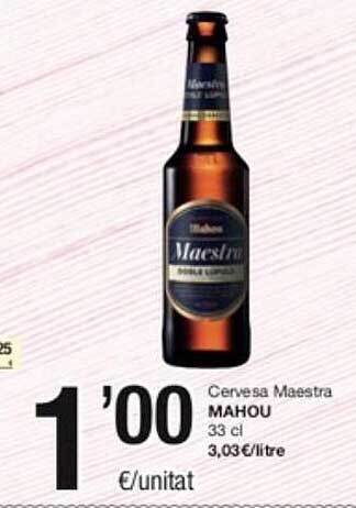 SPAR Fragadis Cervesa maestra mahou oferta