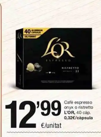 SPAR Fragadis Café espresso onyx o ristretto l'or oferta