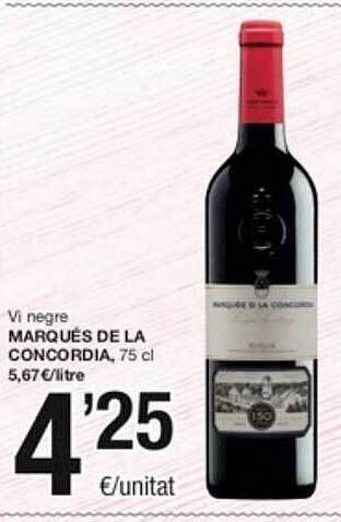 SPAR Fragadis Vi negre marqués de la concordia oferta
