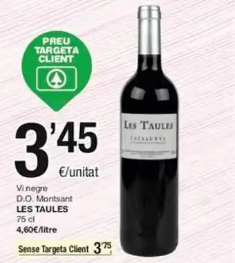 SPAR Fragadis Vi negre d.o. montsant les taules oferta