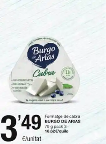 SPAR Fragadis Formatge de cabra burgo de arias oferta