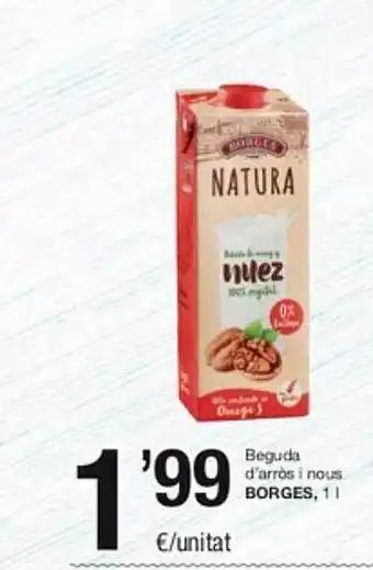 SPAR Fragadis Beguda d'arròs i nous borges oferta