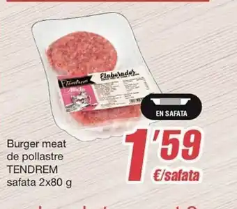 SPAR Fragadis Burger meat de pollastre tendrem safata 2x80 g oferta