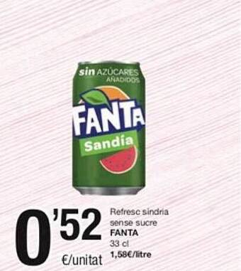 SPAR Fragadis Refresc sindria sense sucre fanta oferta