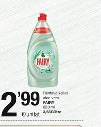 SPAR Fragadis Rentavaixelles aloe vera fairy oferta