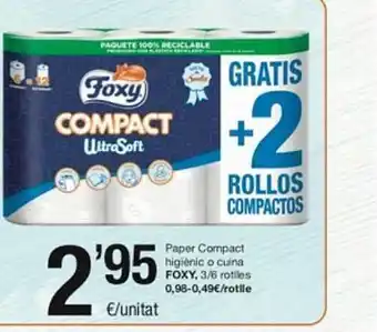SPAR Fragadis Paper compact higiènic o cuina foxy oferta
