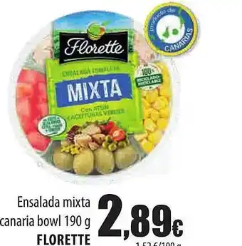 Spar Tenerife Ensalada mixta canaria bowl florette oferta