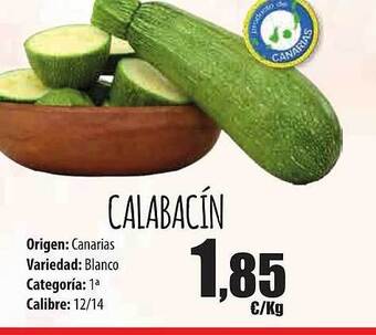 Spar Tenerife Calabacín oferta
