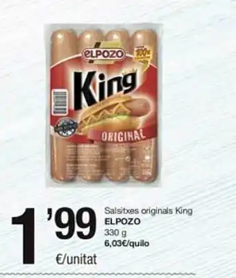 SPAR Fragadis Salsitxes originals kign elpozo oferta