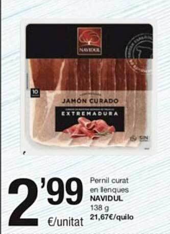 SPAR Fragadis Pernil curat en llenques navidul oferta