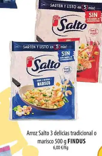 Spar Tenerife Arroz salto 3 delicias tradicional o marisco findus oferta