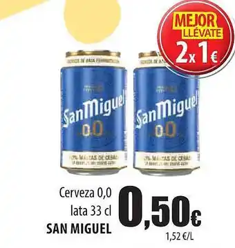 Spar Tenerife Cerveza 0.0 san miguel oferta