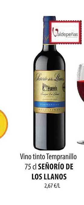 Spar Tenerife Vino tinto tempranillo señorio de los llanos oferta