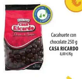 Spar Tenerife Cacahuete con chocolate casa ricardo oferta